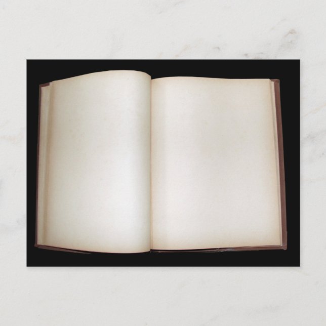 Blank pages postcard (Front)