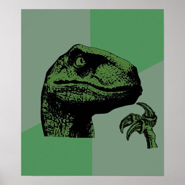 Blank Philosoraptor Poster (Front)