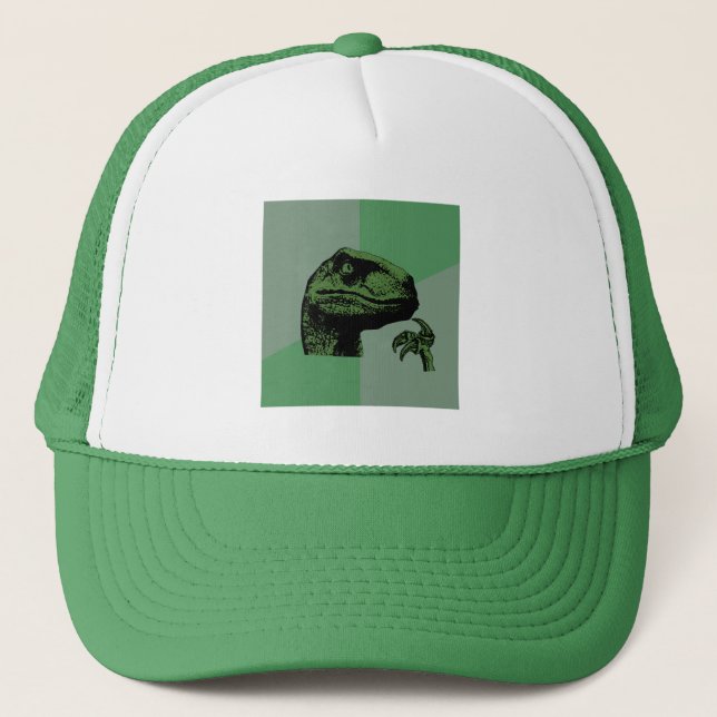 Blank Philosoraptor Trucker Hat (Front)