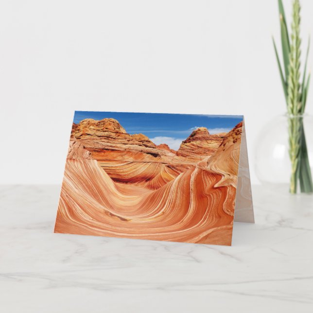 Blank Photographer's Paradise The Wave Greeting Card (Front)