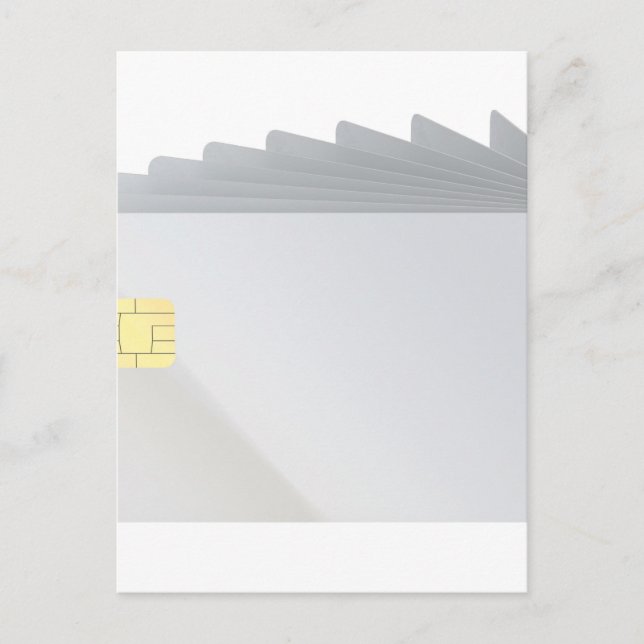 Blank plastic cards with chip (Front)