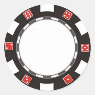 blank pocker chip sticker