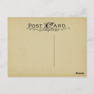 Blank Postcard Parchment Vintage Beige Background