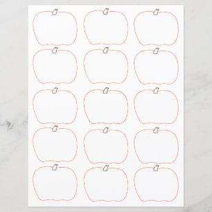 Blank Pumpkins Draw Face Halloween Scrapbook Paper