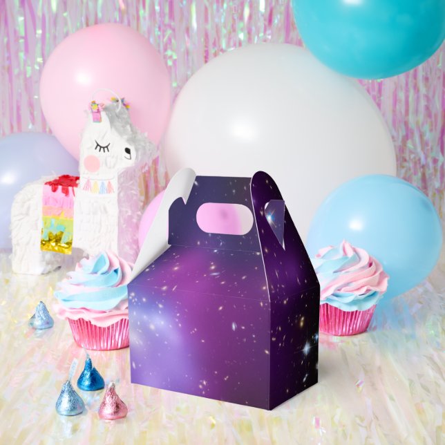 Blank Purple Galaxy Cluster Celestial Large Favour Box (Party)