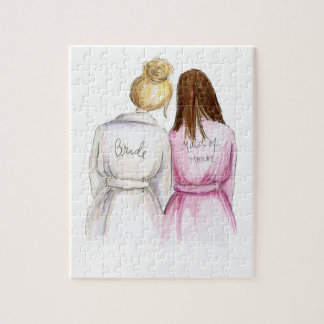 BLANK Puzzle Bl Bun Bride Long Brunette Maid of H