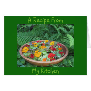 Blank Recipe Note Card