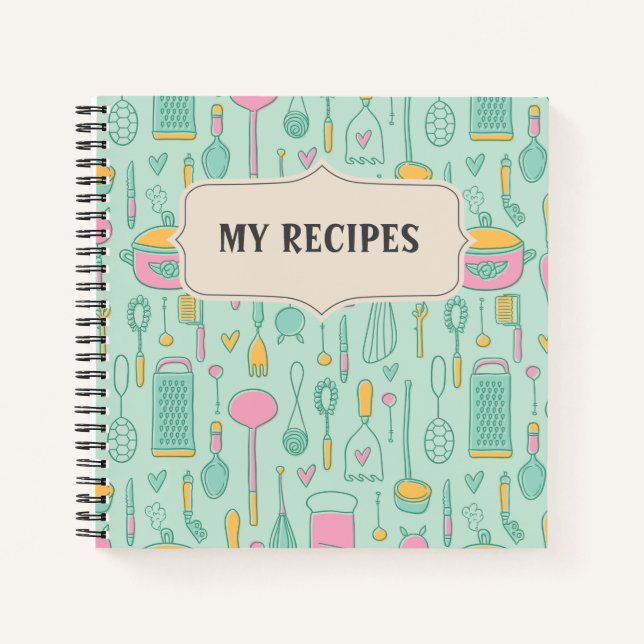 Blank Recipe Notebook To Write In (Front)