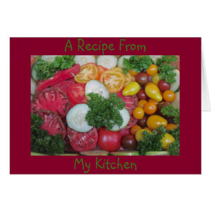 Blank Recipe Notecard