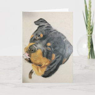 blank Rottie greeting card