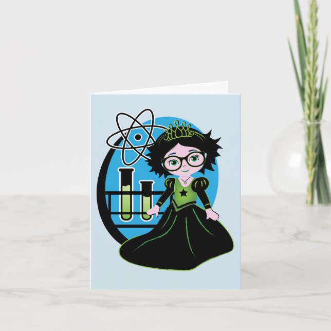 Blank Science Princess Note Cards! Card (Front)