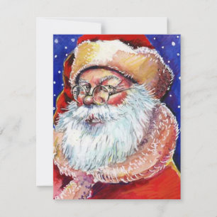 Blank Secret Santa Holiday Announcement Invitation