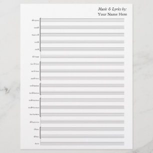 Blank Sheet Music Brass Band