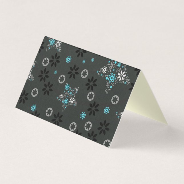 Blank Snowflake Design 25 Pack Christmas Cards (Front)
