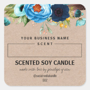 Blank Space Scented Soy Candle Labels