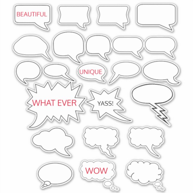 Blank Speech Bubble Vinyl (Front)