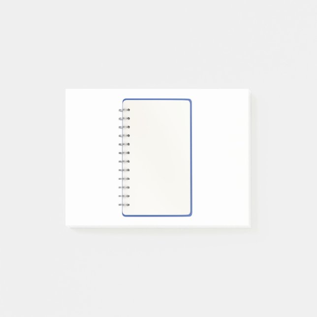 Blank spiral notebook post-it notes (Front)