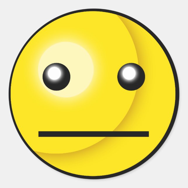 Blank Stare Sticker (Front)