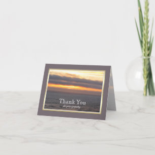 Blank Sympathy Thank You Note Card