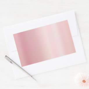 Blank Template Create Your Own Elegant Rose Gold Rectangular Sticker