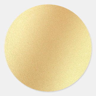 Blank Template Elegant Faux Gold Glitter Glamourou Classic Round Sticker