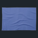 Blank Template Elegant Medium Blue Solid Colour Tea Towel<br><div class="desc">Custom Upload Add Your Monogram Initial Photo or Logo Text Name Elegant Modern Cute Kitchen & Dining / Table & Kitchen Linens/ Blank Template Medium Blue Solid Colour Kitchen Towel.</div>