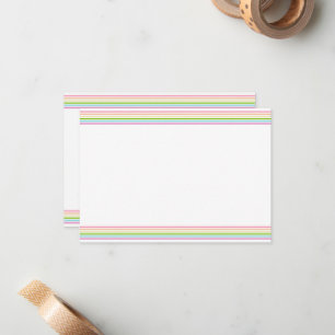 Blank Template Elegant Rainbow Colours Stripe