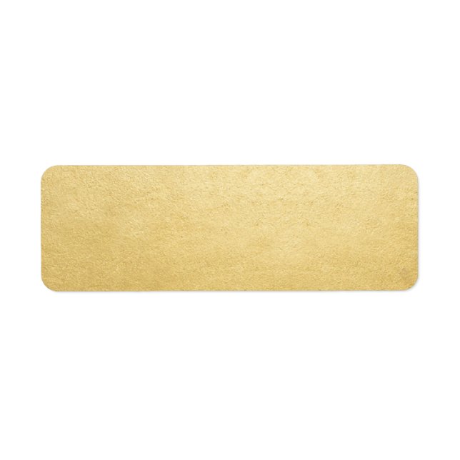 Blank Template Gold Faux Foil Address Mailing (Front)