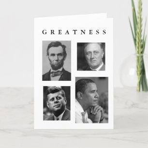 blank version GREATNESS OBAMA card Inauguration