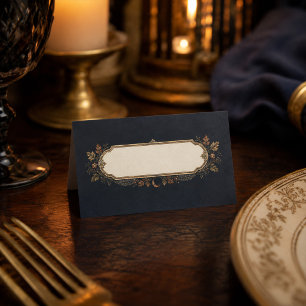 Blank Victorian Samhain Botanical Place Card