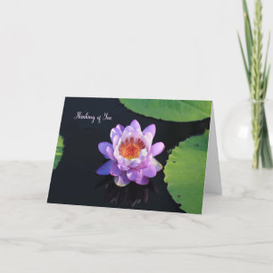 Blank Water Lily Note Card