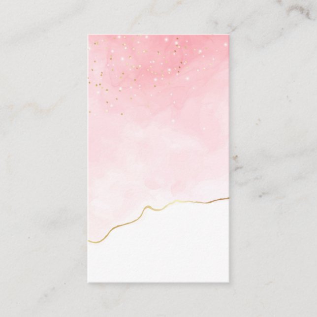 Blank Watercolor Business Card (Front)