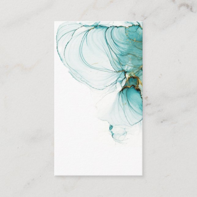 Blank Watercolor Business Card (Front)
