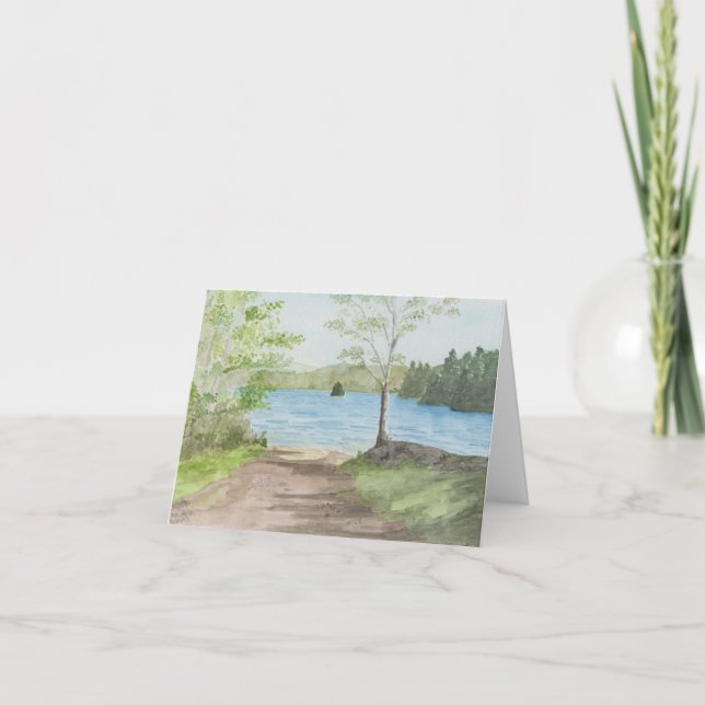 Blank, Watercolor Note Card (Front)