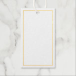 Blank Wedding Advice and Wishes Gold Gift Tags<br><div class="desc">Add a personal touch to your wedding with a wedding advice and wishes gold foil tag card.
This advice card features real gold foil border on white background.

Perfect for wedding,  baby shower,  birthday party,  bridal shower,  bachelorette party and any special occasions.</div>