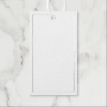Blank Wedding Advice and Wishes Silver Gift Tags<br><div class="desc">Add a personal touch to your wedding with a wedding advice and wishes silver foil tag card.
This advice card features real silver foil border on white background.

Perfect for wedding,  baby shower,  birthday party,  bridal shower,  bachelorette party and any special occasions.</div>