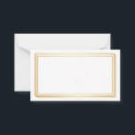 Blank Wedding Advice Cards, Wife, Mummy White Gold<br><div class="desc">Clean blank card for wedding advice,  mum advice,  wife advice card to present in elegant way in golden colour box.</div>