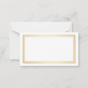 Blank Wedding Advice Cards, Wife, Mummy White Gold Card