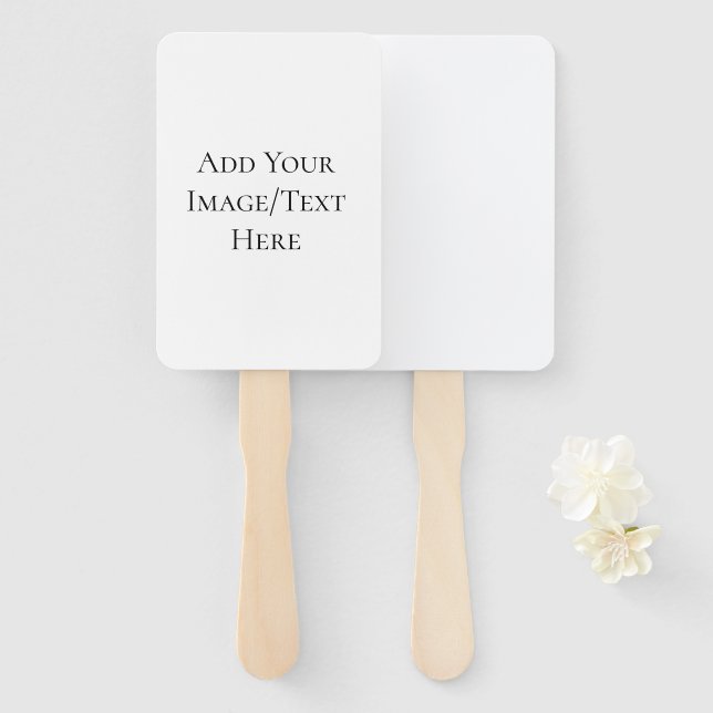 Blank Wedding Templates | Elegant Customizable  Hand Fan (Front and Back)