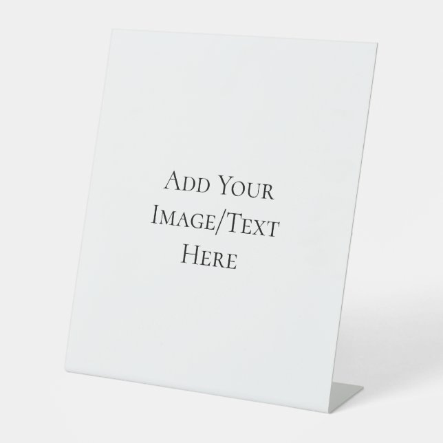 Blank Wedding Templates | Elegant Customizable  Pedestal Sign (Front)
