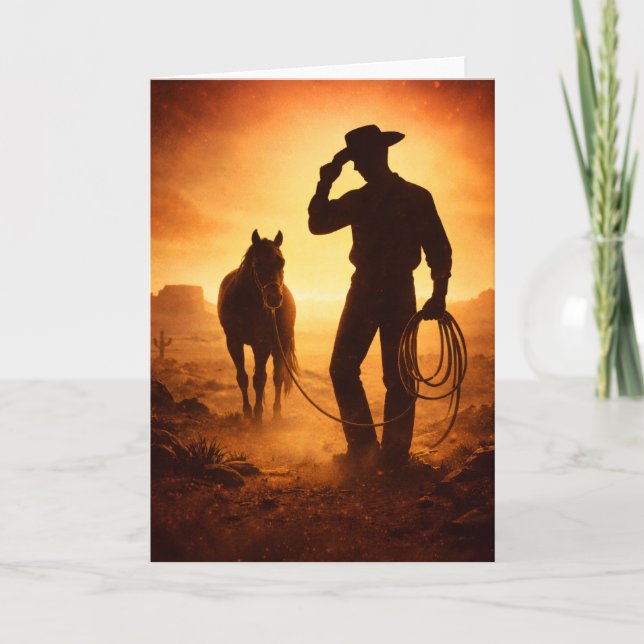 Blank Western Card for Any Occasion (Front)