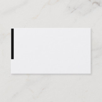 blank white business card black touch