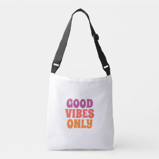 Blank White Crossbody Tote Bag with Black Strap
