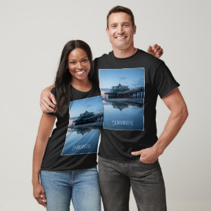 Blankenberge Pier Reflections at Blue Hour T-Shirt