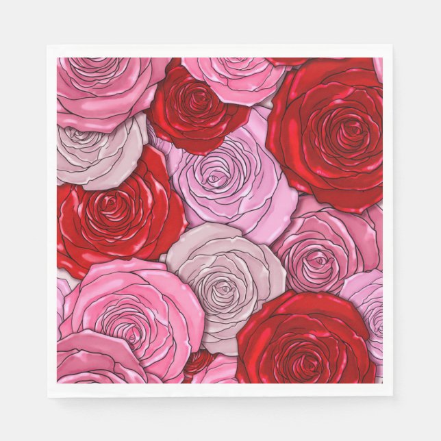 Blanket of Roses Napkin (Front)