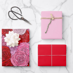Blanket of Roses Wrapping Paper Sheet