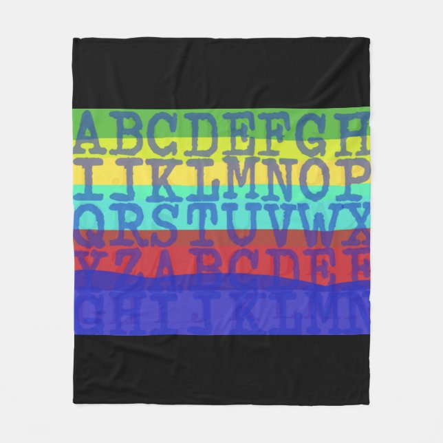 Blanket with English letters (Front)