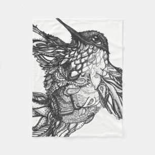 Blanket Zen Tangle Black and White Michele Zurine