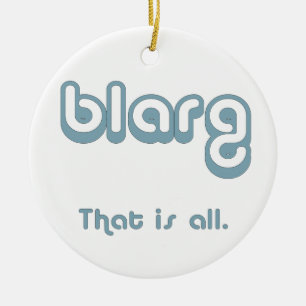 blarg. ceramic tree decoration
