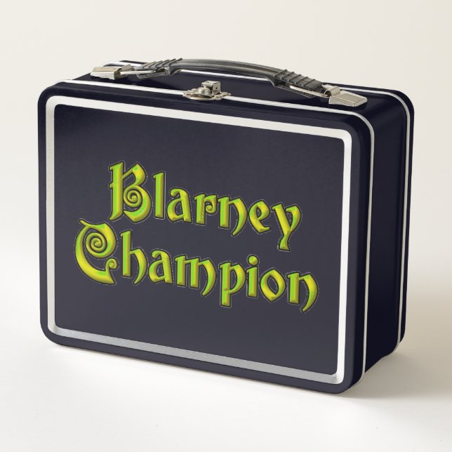 Blarney Champion black lunchbox (Front)